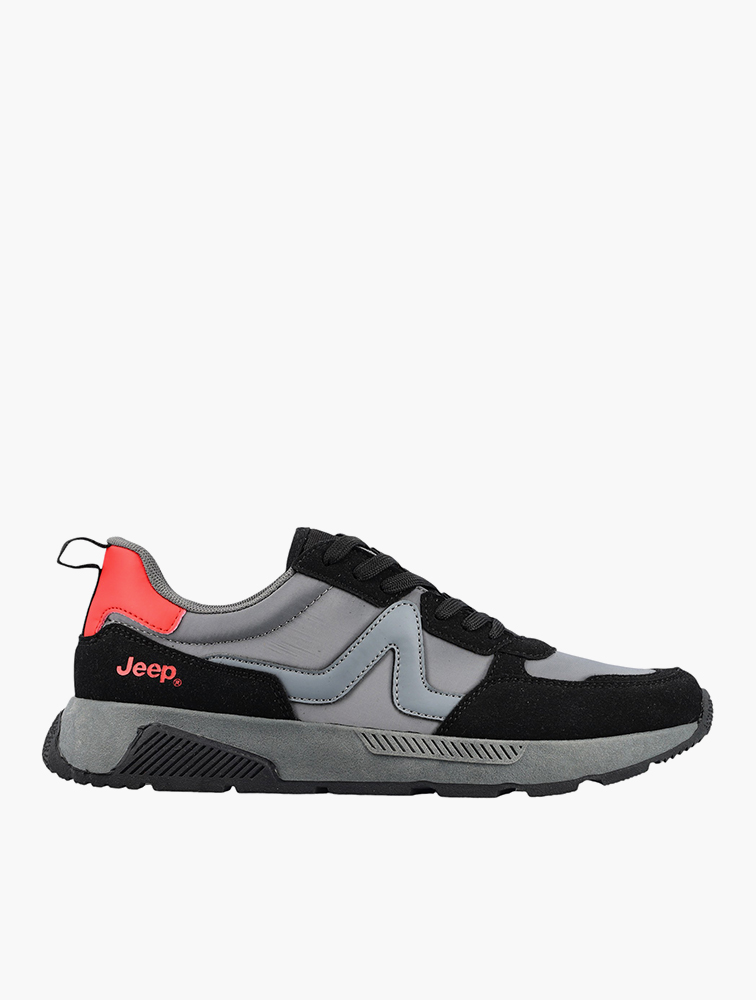 MyRunway | Shop Jeep Black Hurricane Jogger Trainer for Men from